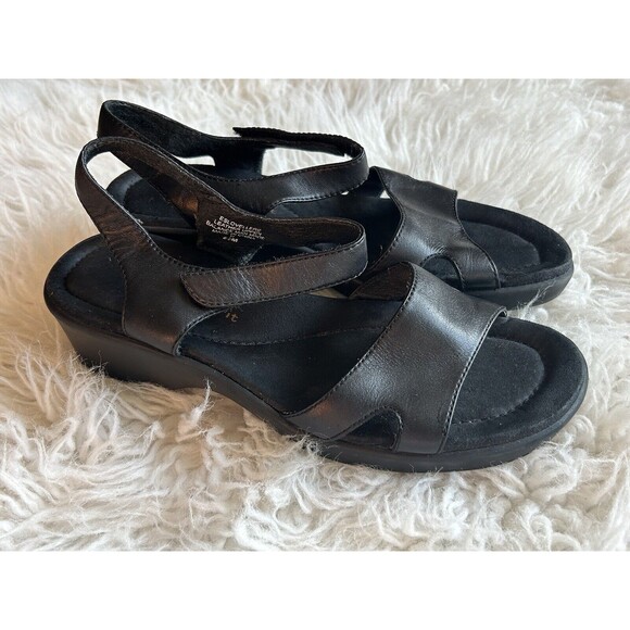 EASYSPIRIT WOMEN’S SIZE 6.5 BLACK SANDALS SUMMER CASUAL - Picture 3 of 9